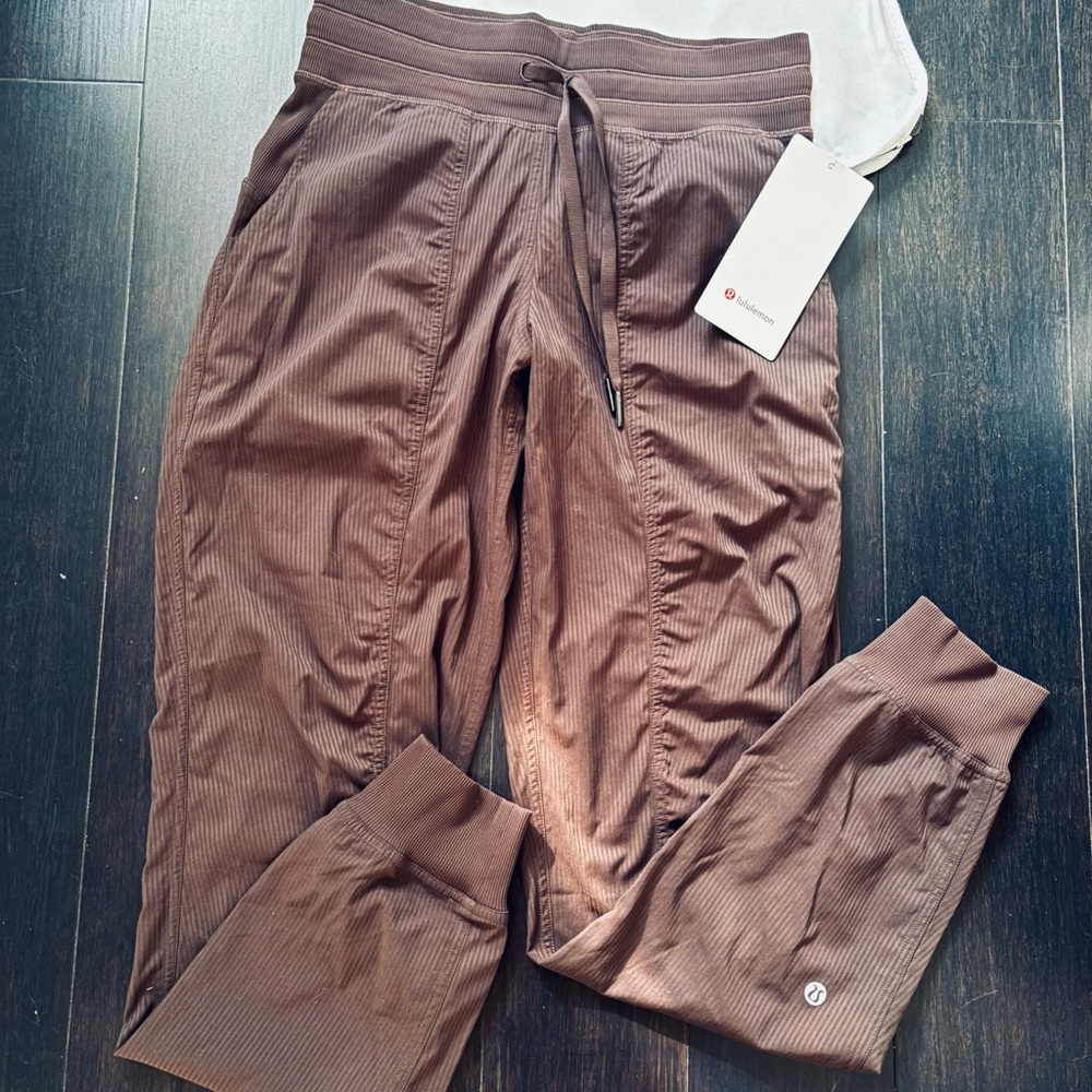 LULULEMON DANCE STUDIO MR JOGGERS IN ESPRESSO SZ 4 NWT